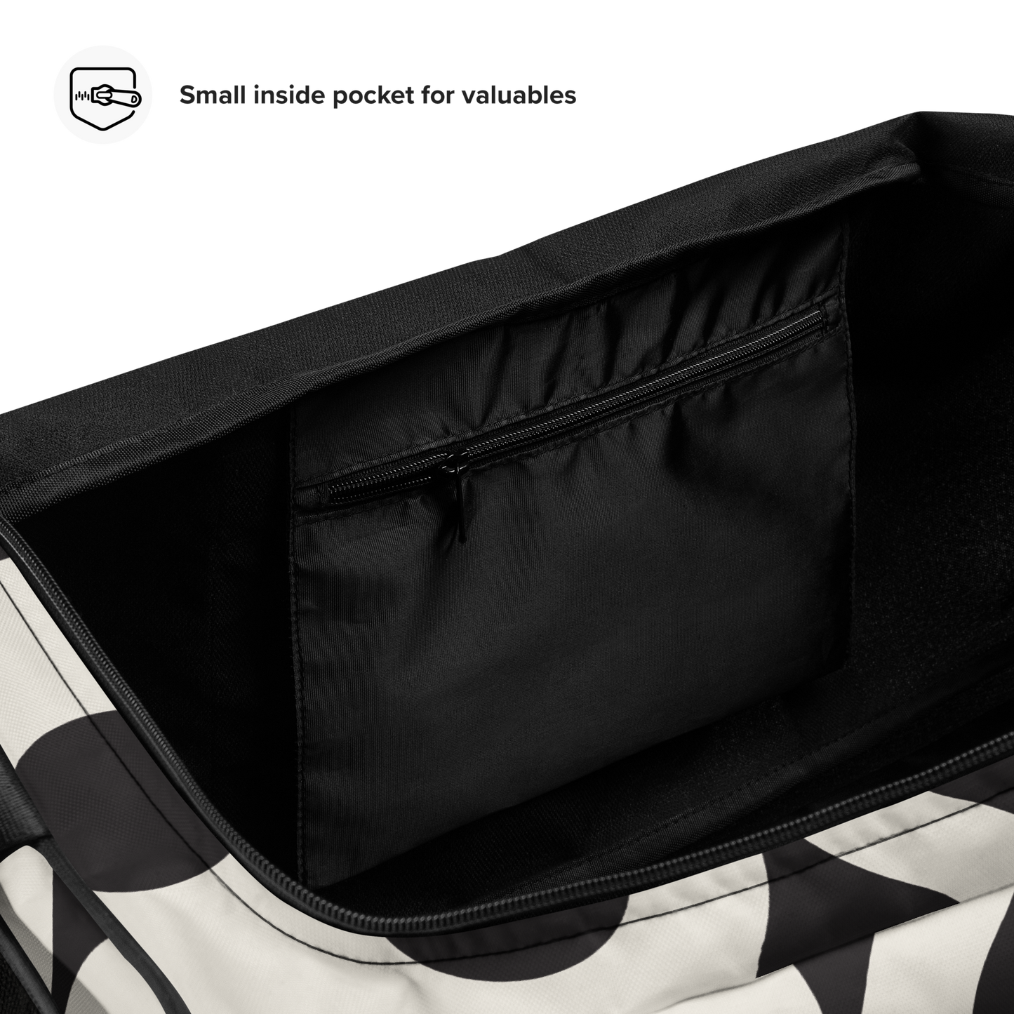 Modern Black n White Duffle bag