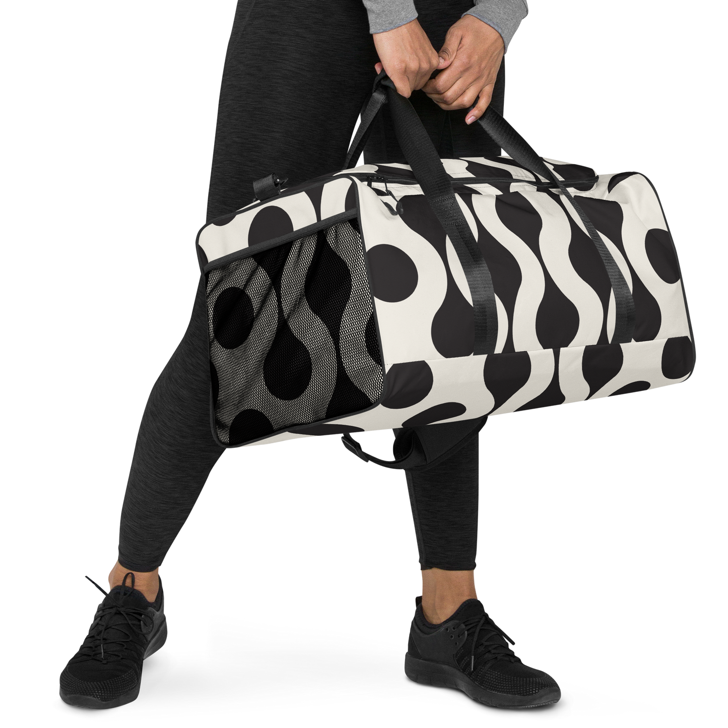 Modern Black n White Duffle bag