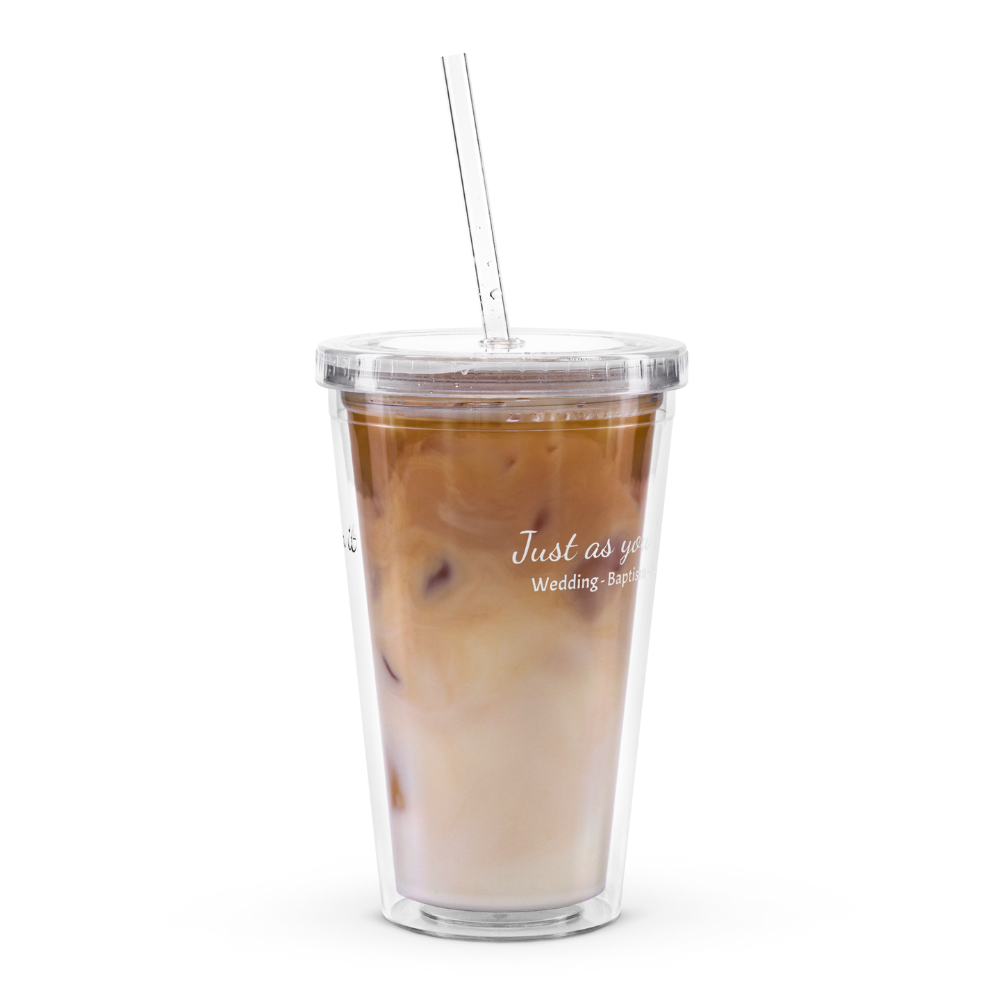 Just as you Dream it ! Double-layer lear plastic tumbler, 600ml.