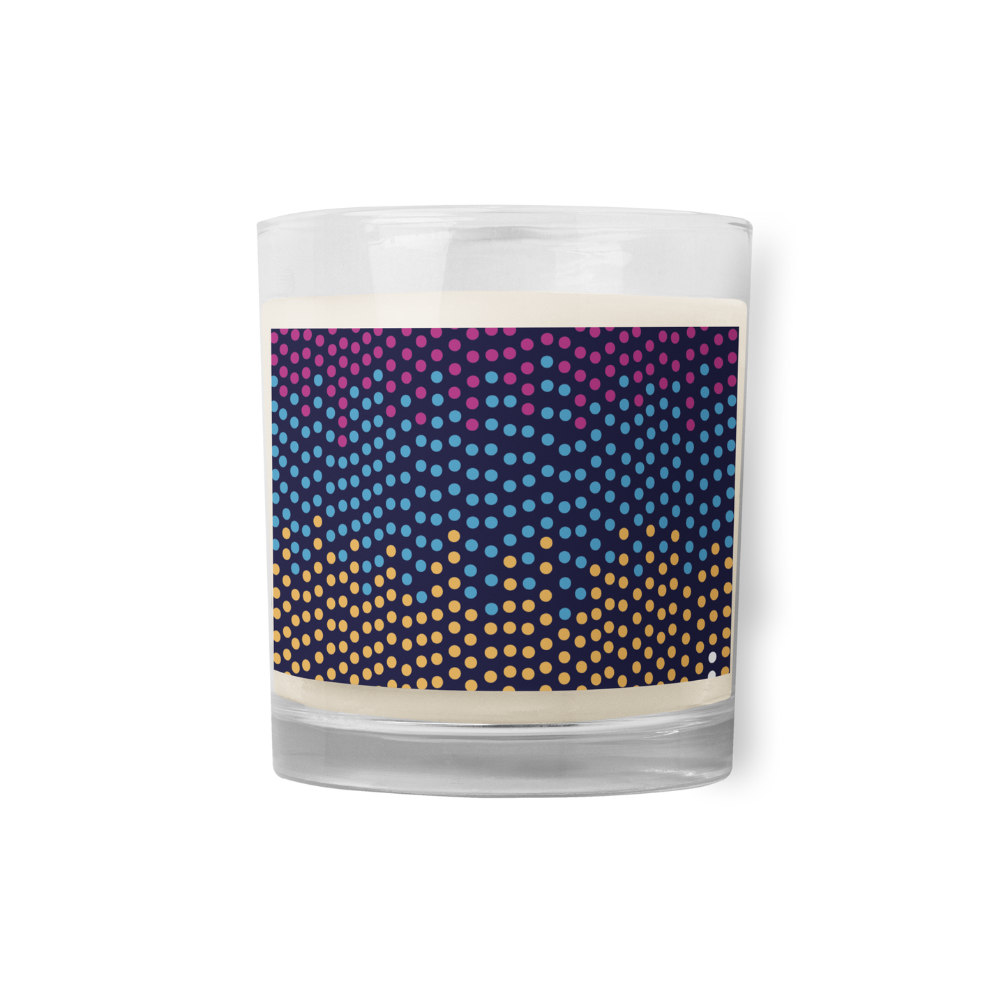 pearls Glass jar soy wax candle