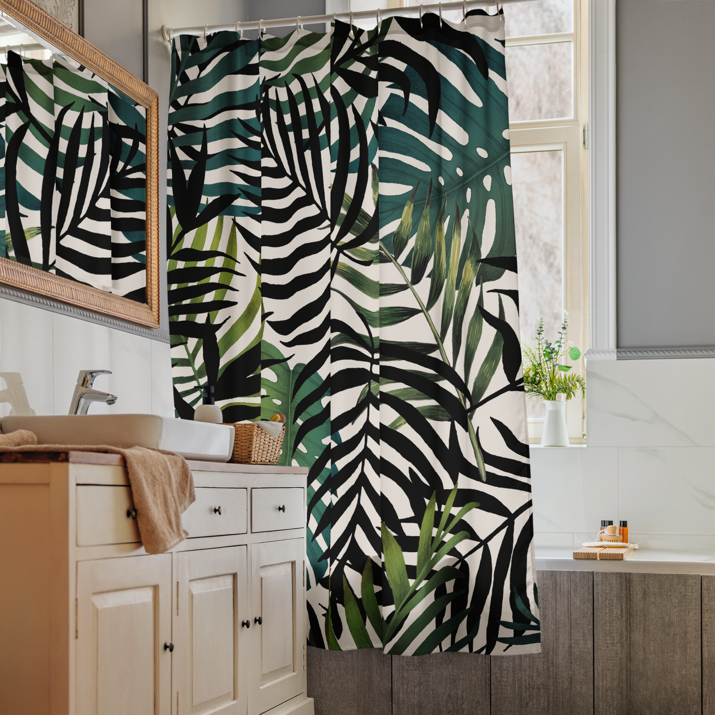 Jungle theme , Shower curtain