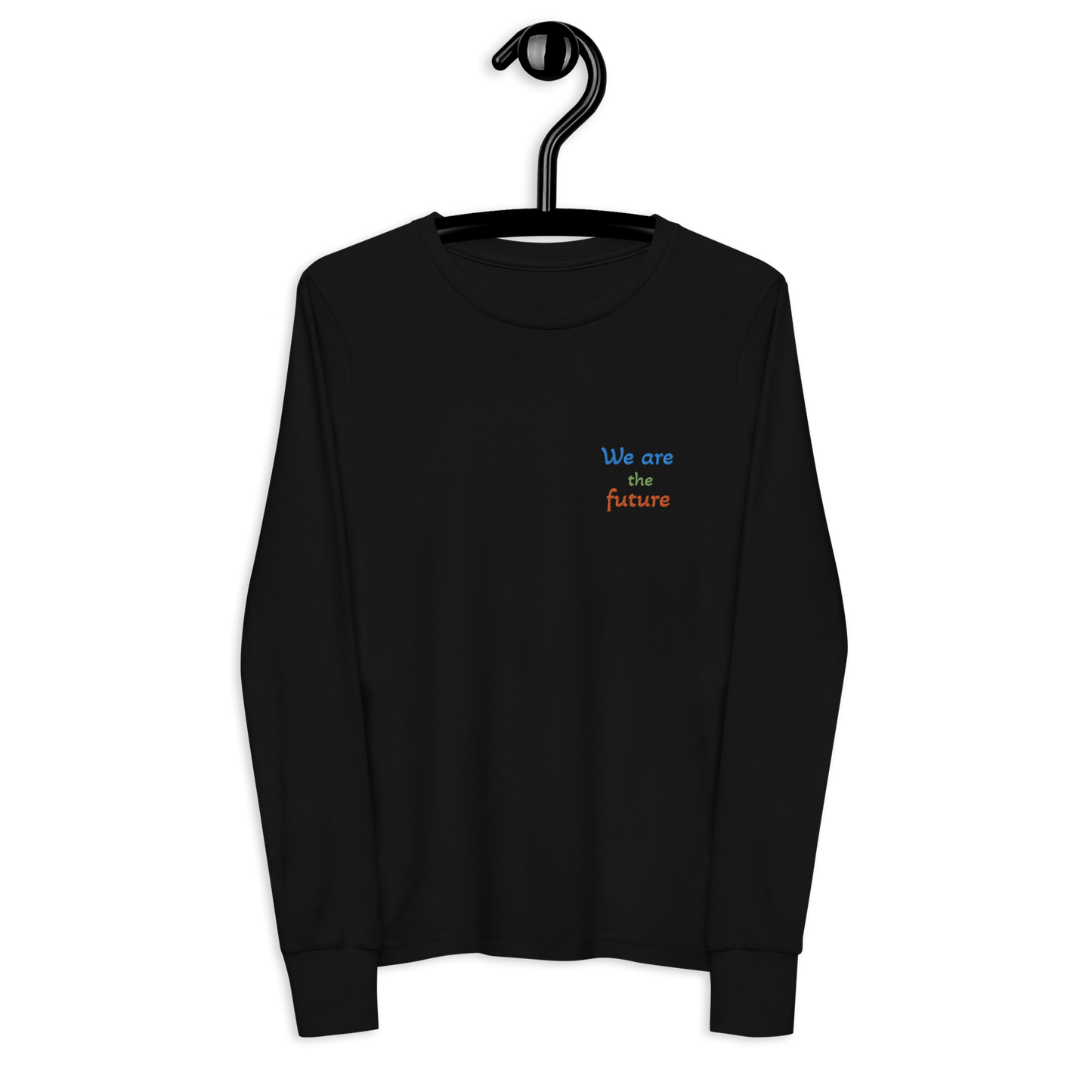 Youth long sleeve tee. We are the future!