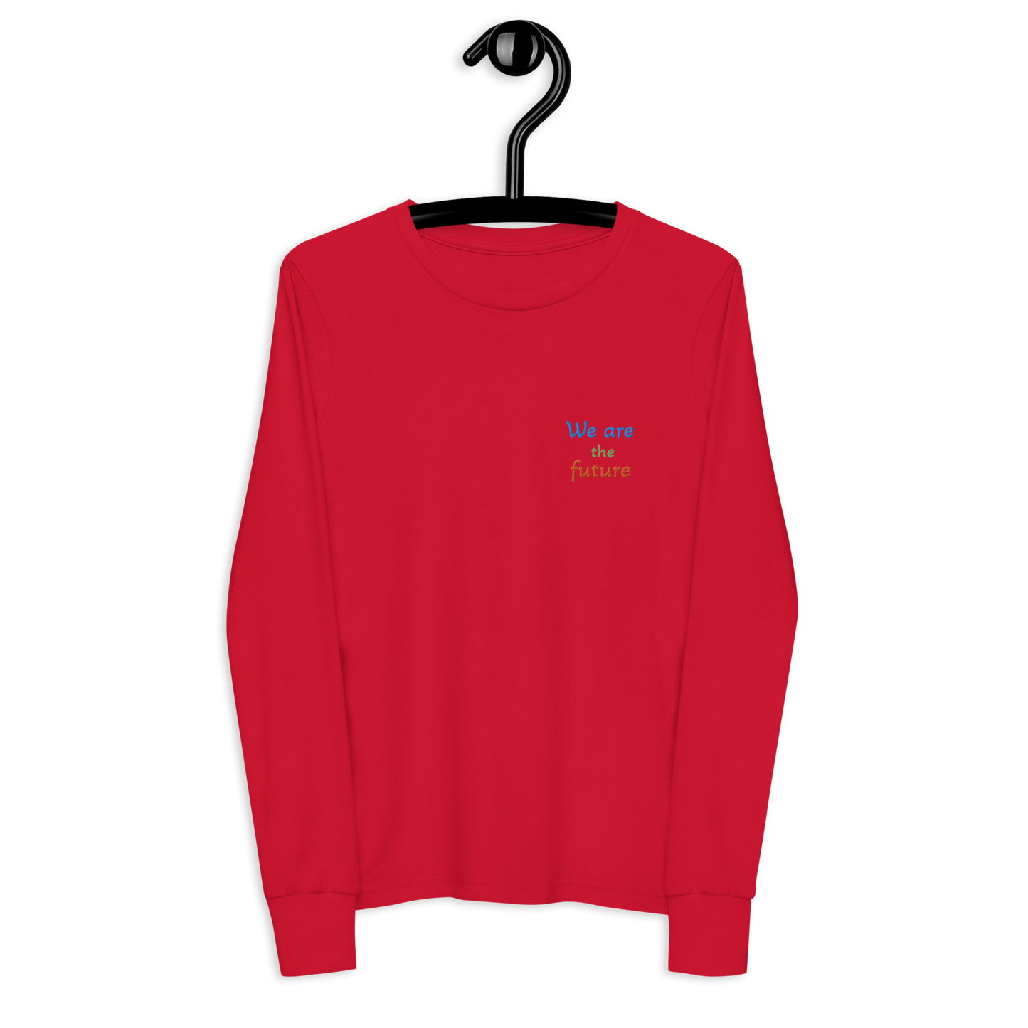 Youth long sleeve tee. We are the future!