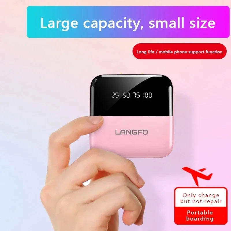 30000mAh Mini Power Bank Super Fast Charge Portable External Battery Pack Digital Display Powerbank For Xiaomi iPhone Samsung