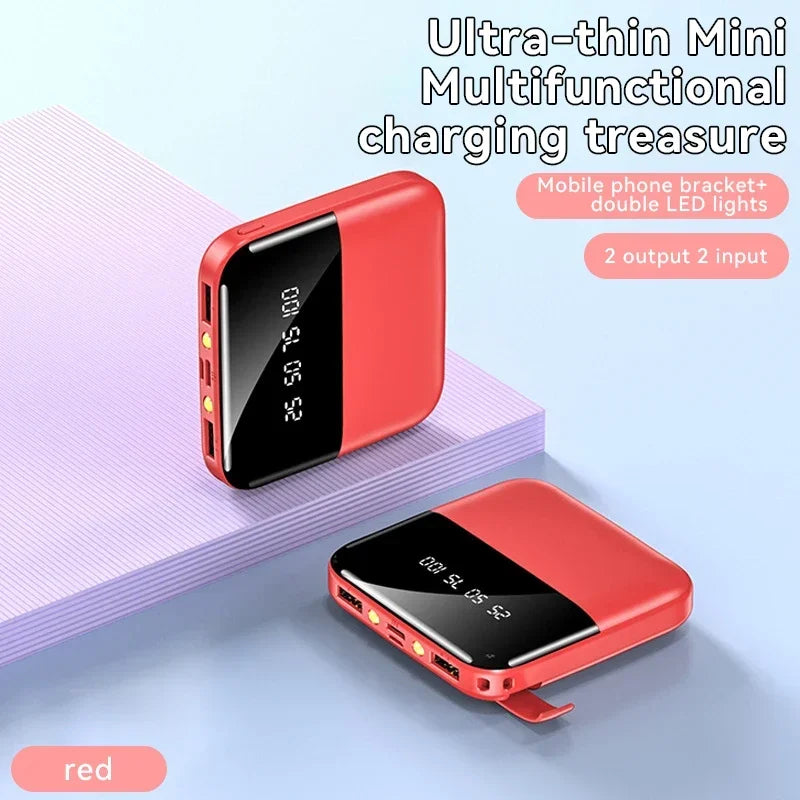 30000mAh Mini Power Bank Super Fast Charge Portable External Battery Pack Digital Display Powerbank For Xiaomi iPhone Samsung