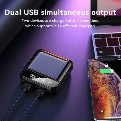 30000mAh Mini Power Bank Super Fast Charge Portable External Battery Pack Digital Display Powerbank For Xiaomi iPhone Samsung