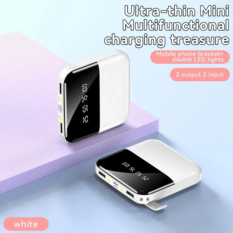 30000mAh Mini Power Bank Super Fast Charge Portable External Battery Pack Digital Display Powerbank For Xiaomi iPhone Samsung