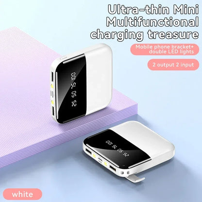 30000mAh Mini Power Bank Super Fast Charge Portable External Battery Pack Digital Display Powerbank For Xiaomi iPhone Samsung