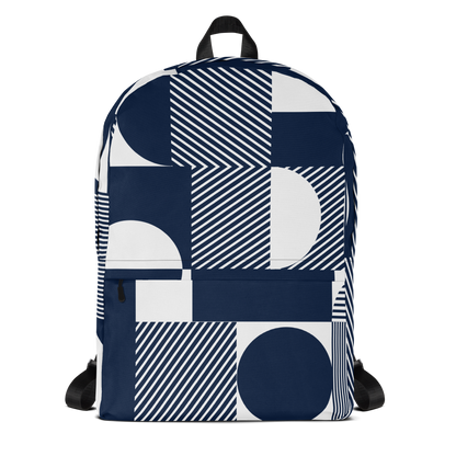 Blue n White Backpack, Bak2School