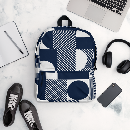Blue n White Backpack, Bak2School