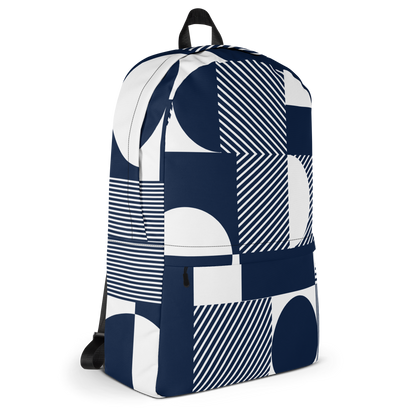 Blue n White Backpack, Bak2School