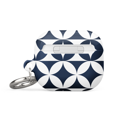 Navy and white circle Case for AirPods®