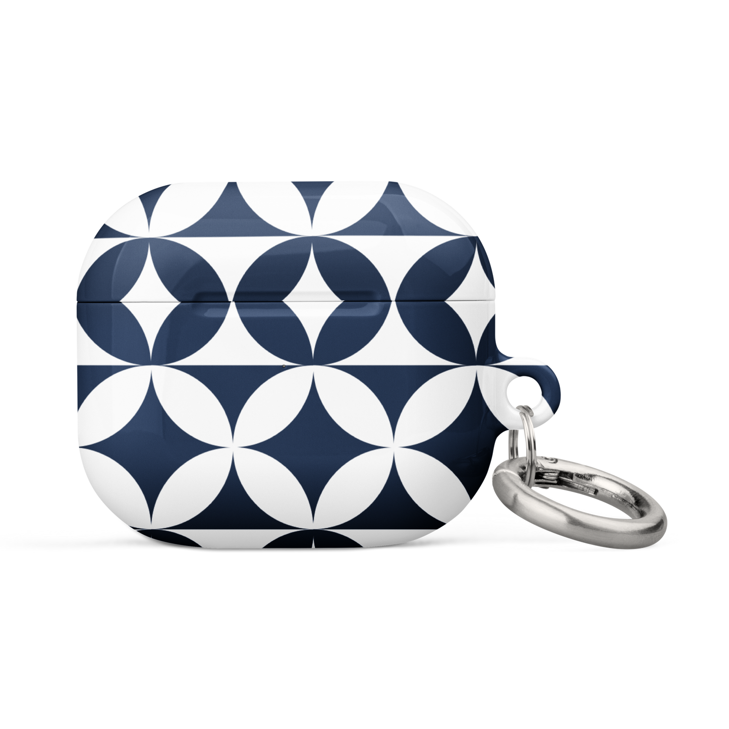 Navy and white circle Case for AirPods®