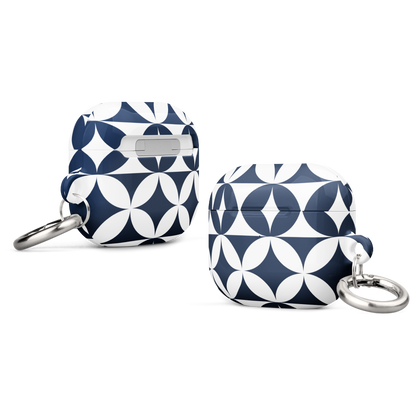 Navy and white circle Case for AirPods®