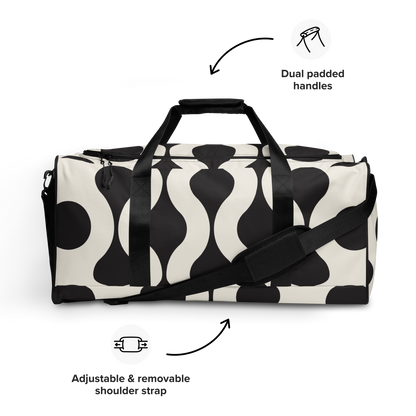 Modern Black n White Duffle bag