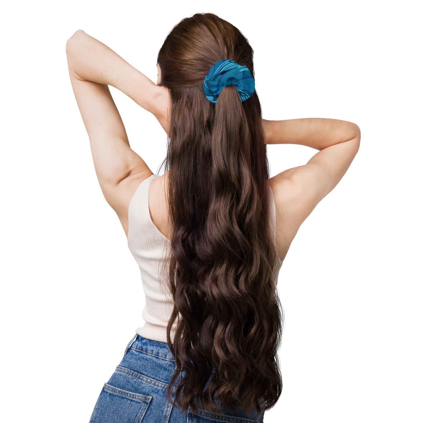 Τurquoise Scrunchie
