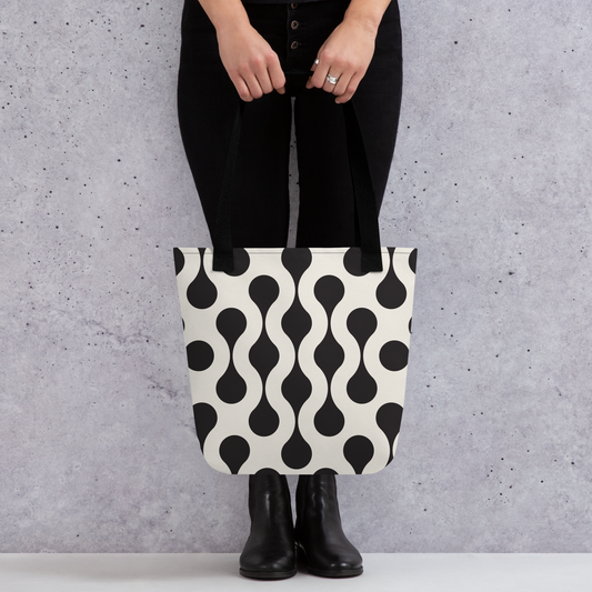 Modern Back n White Tote bag