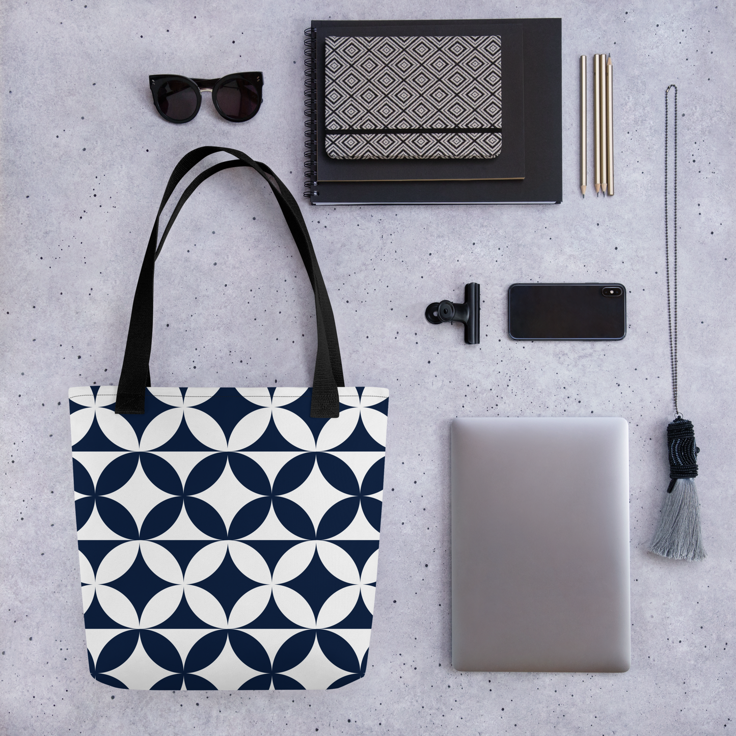 Stylish Modern squares Tote bag