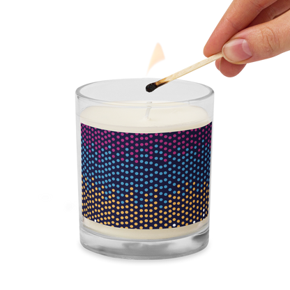 pearls Glass jar soy wax candle