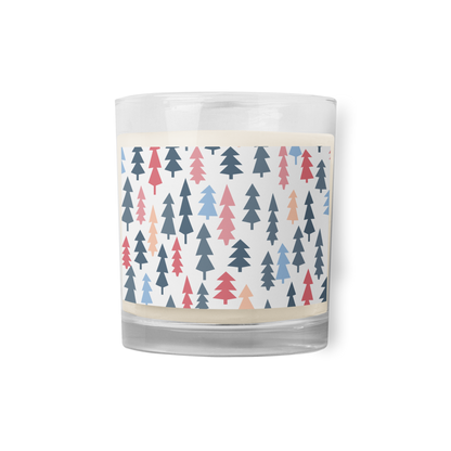 XMAS Tree Glass jar soy wax candle