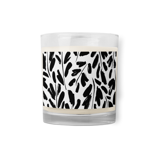 Stylish Glass jar soy wax candle