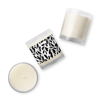 Stylish Glass jar soy wax candle