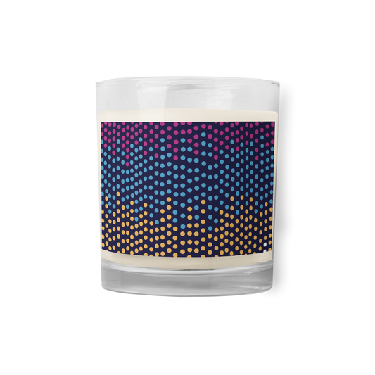 pearls Glass jar soy wax candle