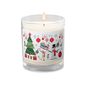 XMAS tree, glass jar soy wax candle