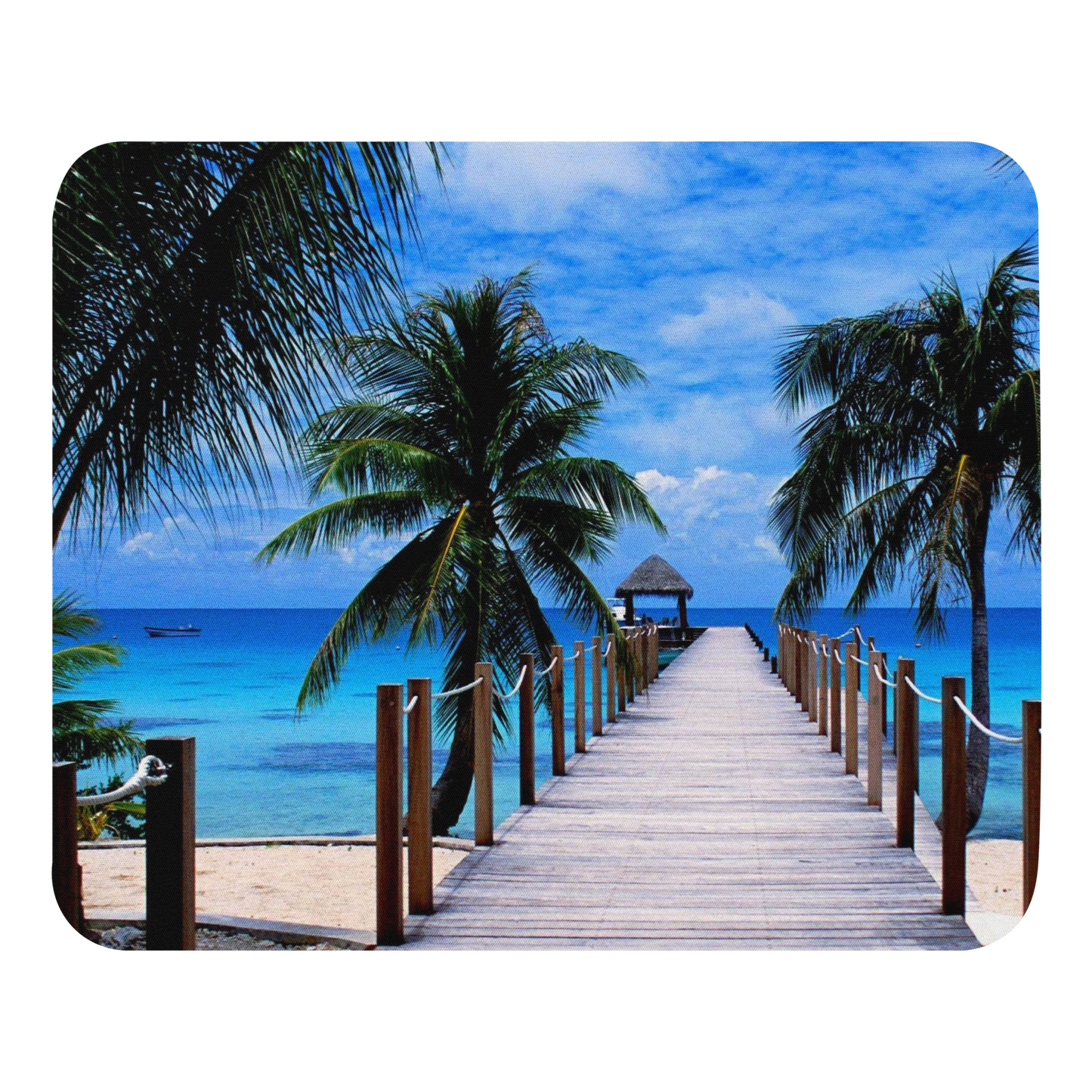 Exotic beach , summer, Mouse pad