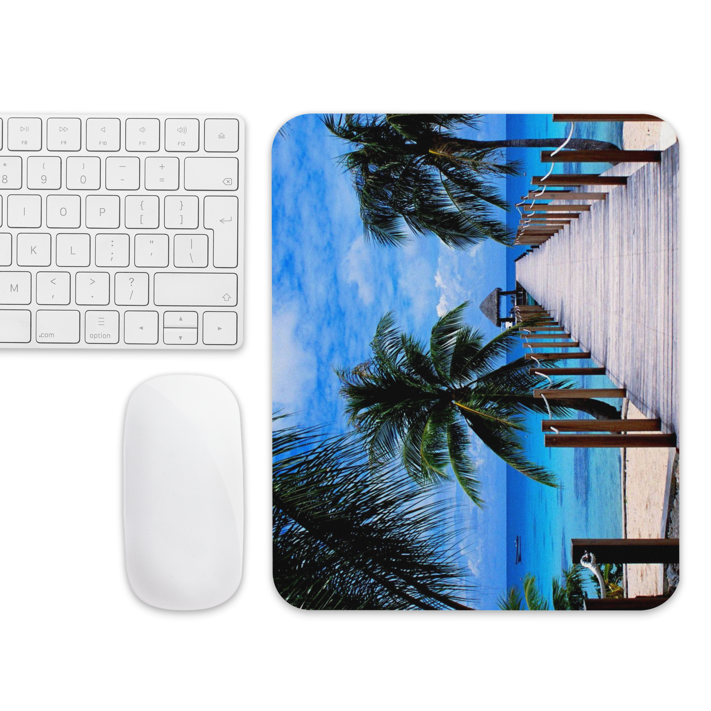 Exotic beach , summer, Mouse pad