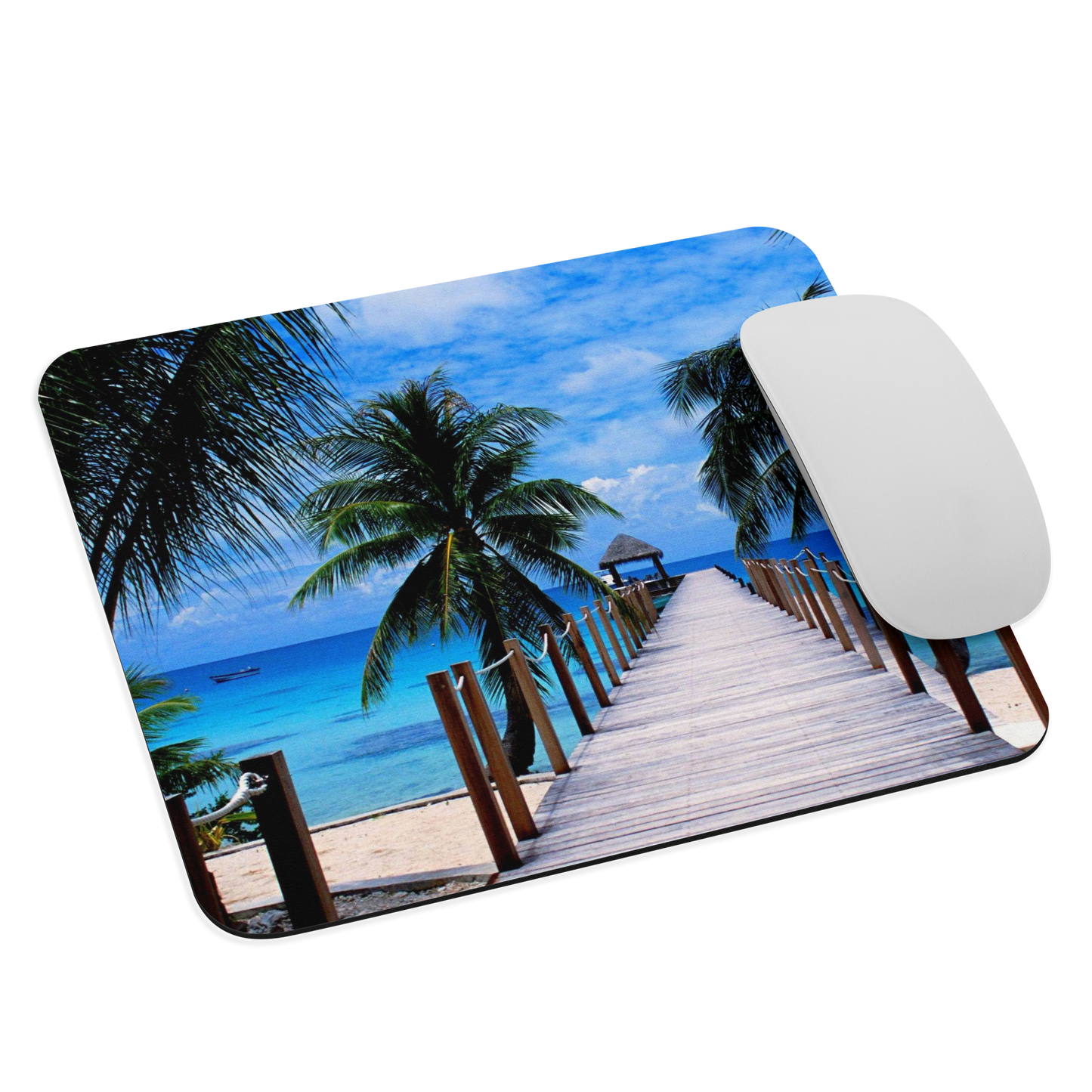 Exotic beach , summer, Mouse pad