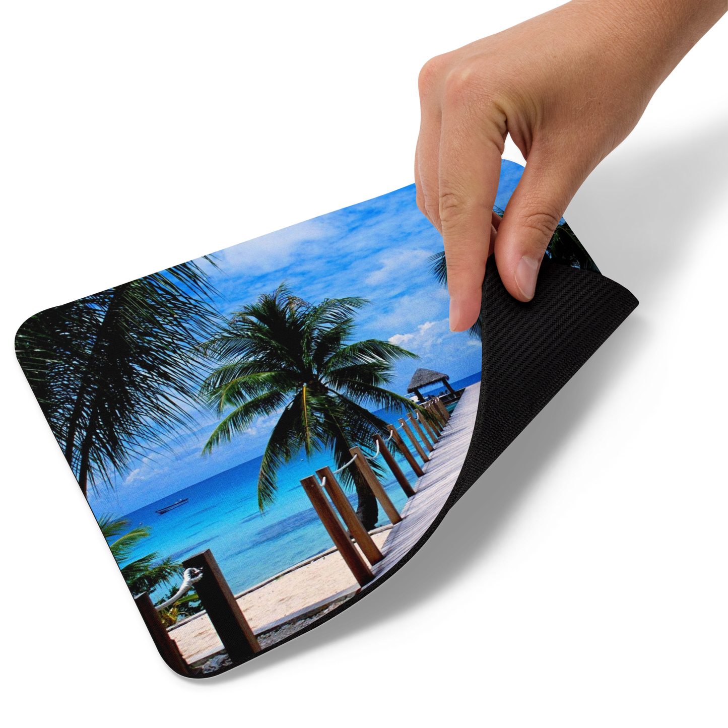 Exotic beach , summer, Mouse pad