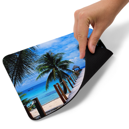 Exotic beach , summer, Mouse pad