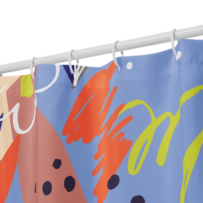Blue Garden Shower curtain
