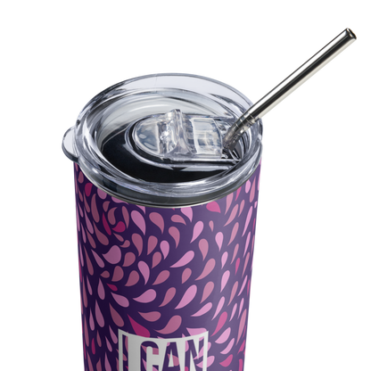 I can and I will, girls stainless steel tumbler