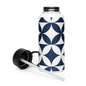 Stainless steel water bottle with a straw lid