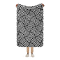 Black cycles Sherpa blanket