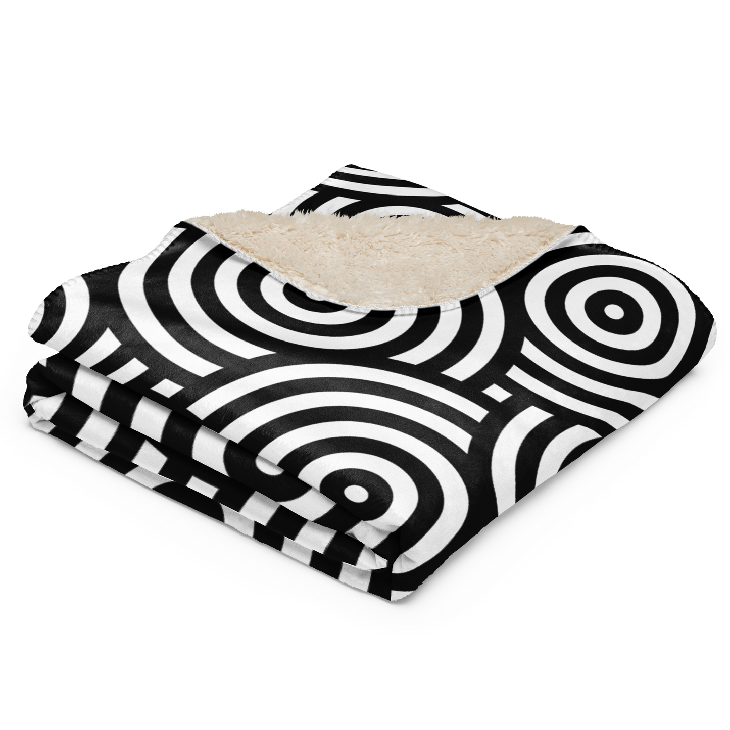 Black cycles Sherpa blanket