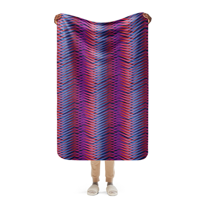 Colorful Sherpa blanket