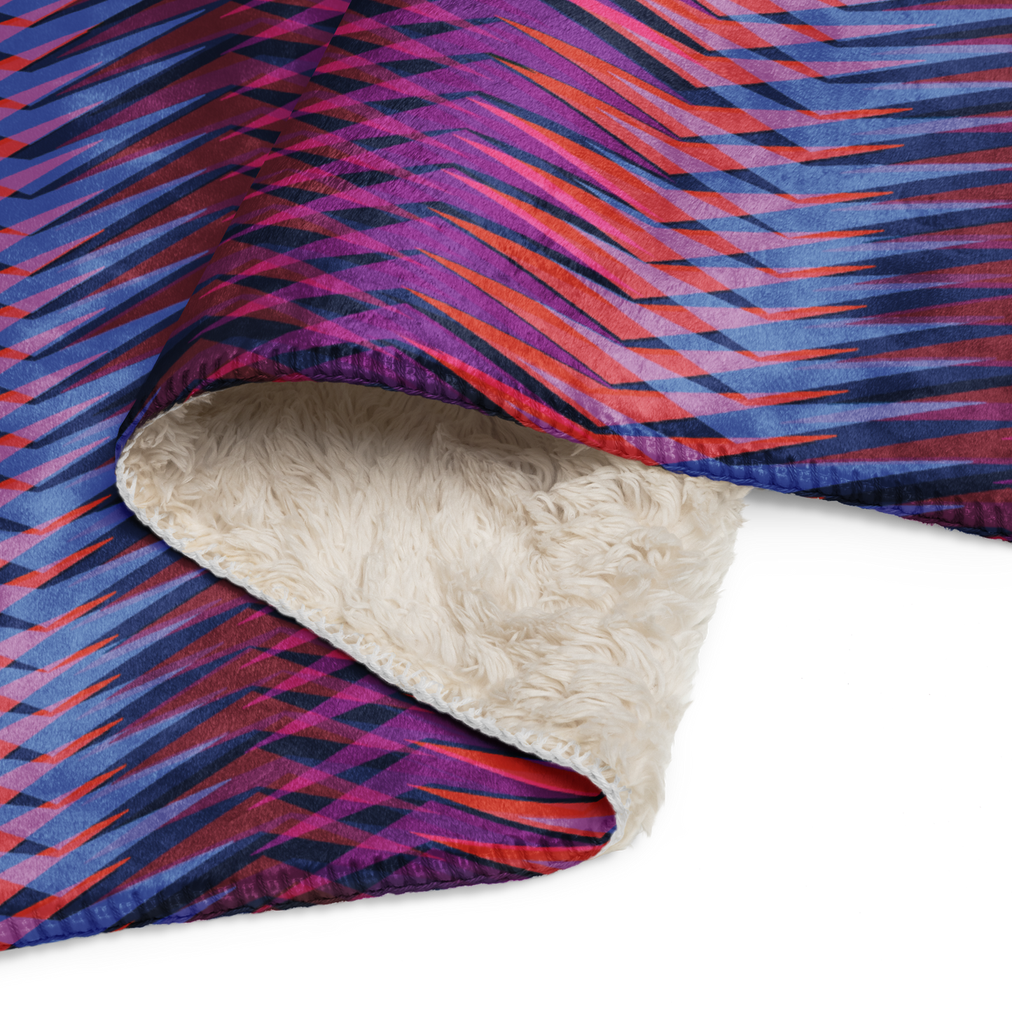Colorful Sherpa blanket