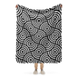 Black cycles Sherpa blanket