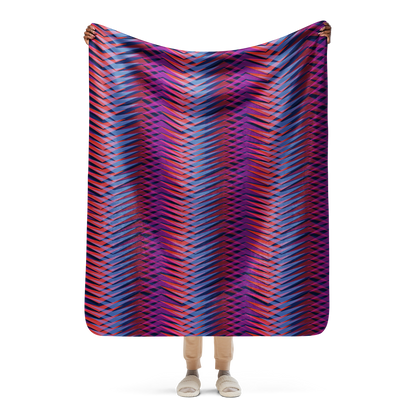 Colorful Sherpa blanket