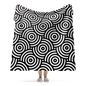 Black cycles Sherpa blanket