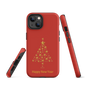 Red protective Tough Case for iPhone®, Happy New year
