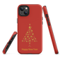 Red protective Tough Case for iPhone®, Happy New year