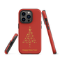 Red protective Tough Case for iPhone®, Happy New year