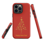 Red protective Tough Case for iPhone®, Happy New year