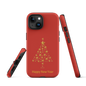 Red protective Tough Case for iPhone®, Happy New year