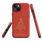 Red protective Tough Case for iPhone®, Happy New year