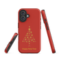 Red protective Tough Case for iPhone®, Happy New year